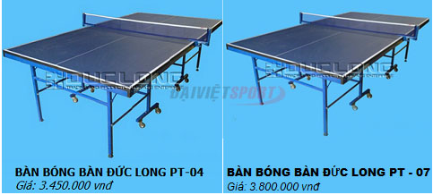 Bàn bóng bàn Đức Long thi đấu