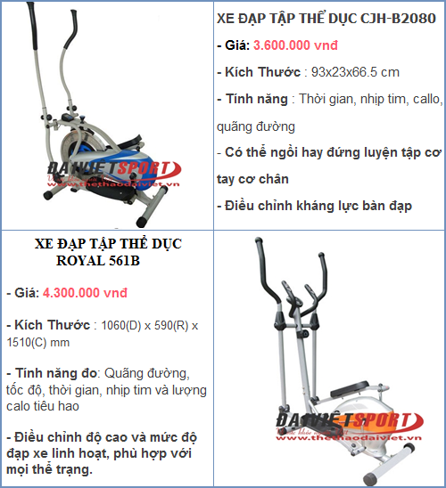 Chọn mua Xe đạp tập thể dục tại nhà không yên