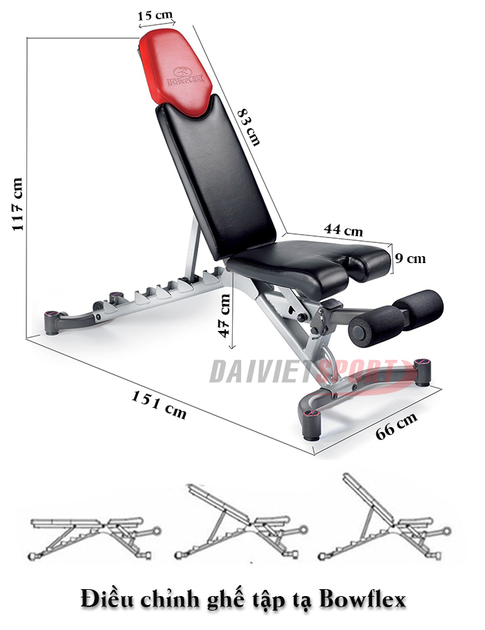 Ghế đỡ tập tạ điều chỉnh BOWFLEX