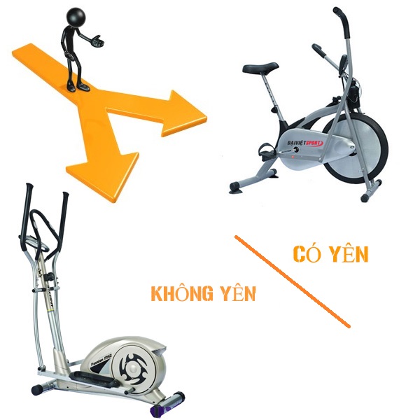 xe đạp tập có yên và không yên